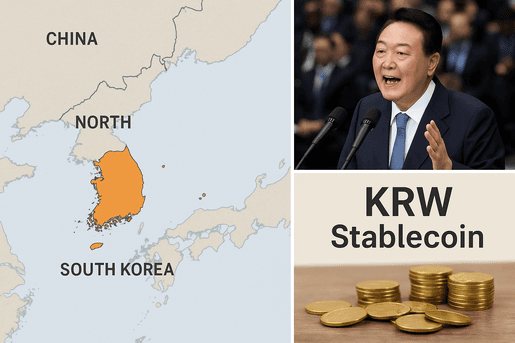 South Korea’s Push for Won-Backed Stablecoins Signals Bold Crypto Ambitions