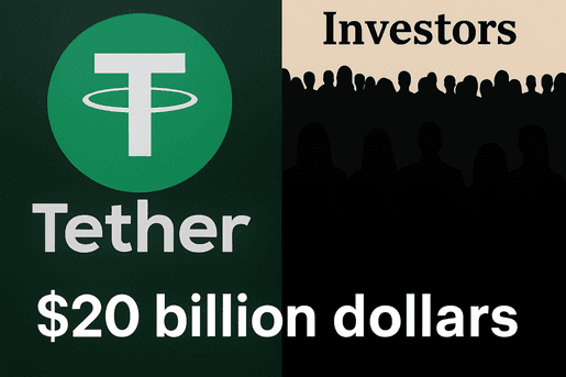 Tether Eyes $500 Billion Valuation in Ambitious $20 Billion Fundraise Push